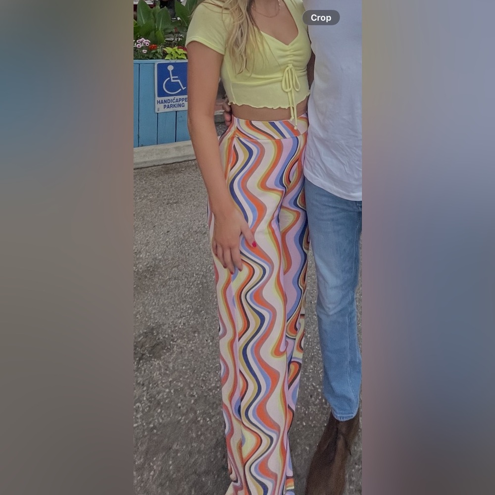 Blush Boutique Colorful Wide Leg Pants